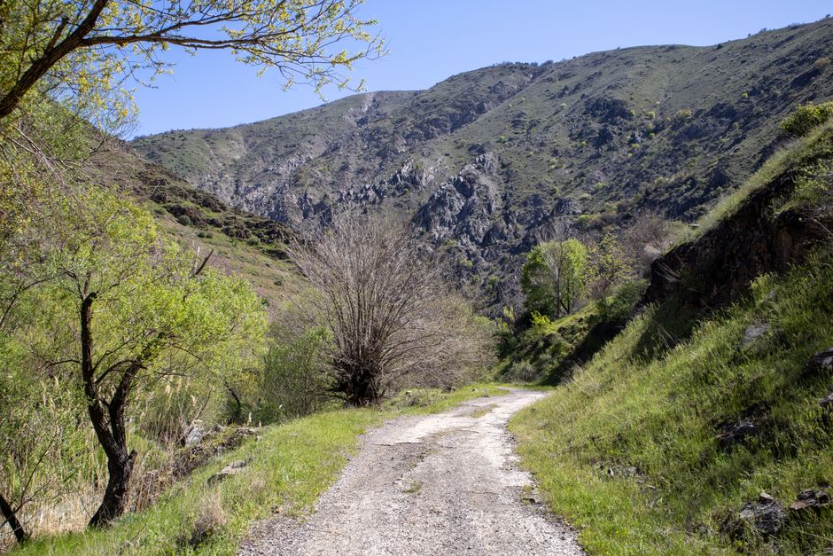 Road to Devil's Town Serbia gravel mountain landscape