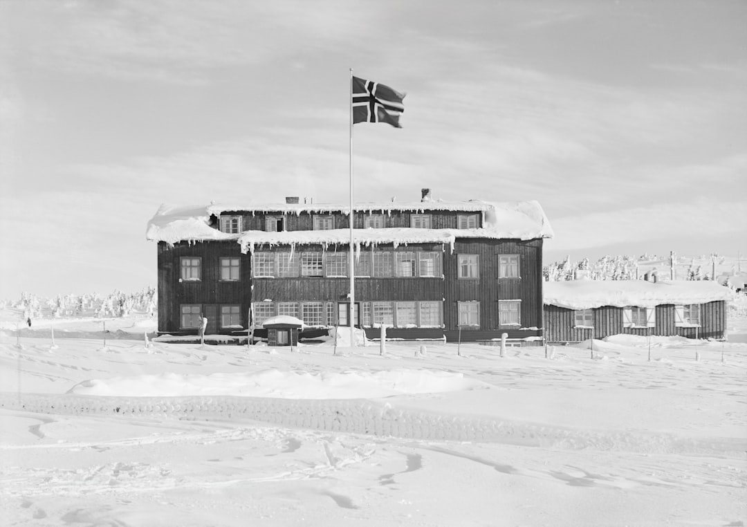 Apatin Thermal Baths exterior building winter snow