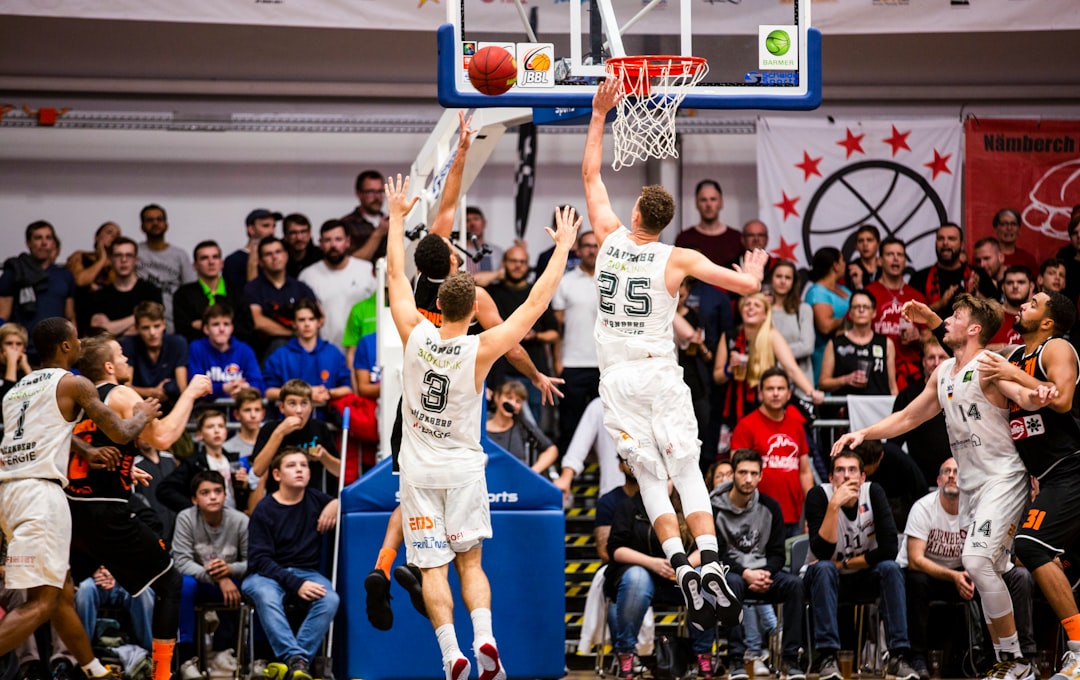 Bahçeşehir Koleji basketball players in action