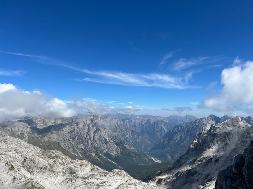 Valbona Pass Albania rocky summit panoramic view mountains