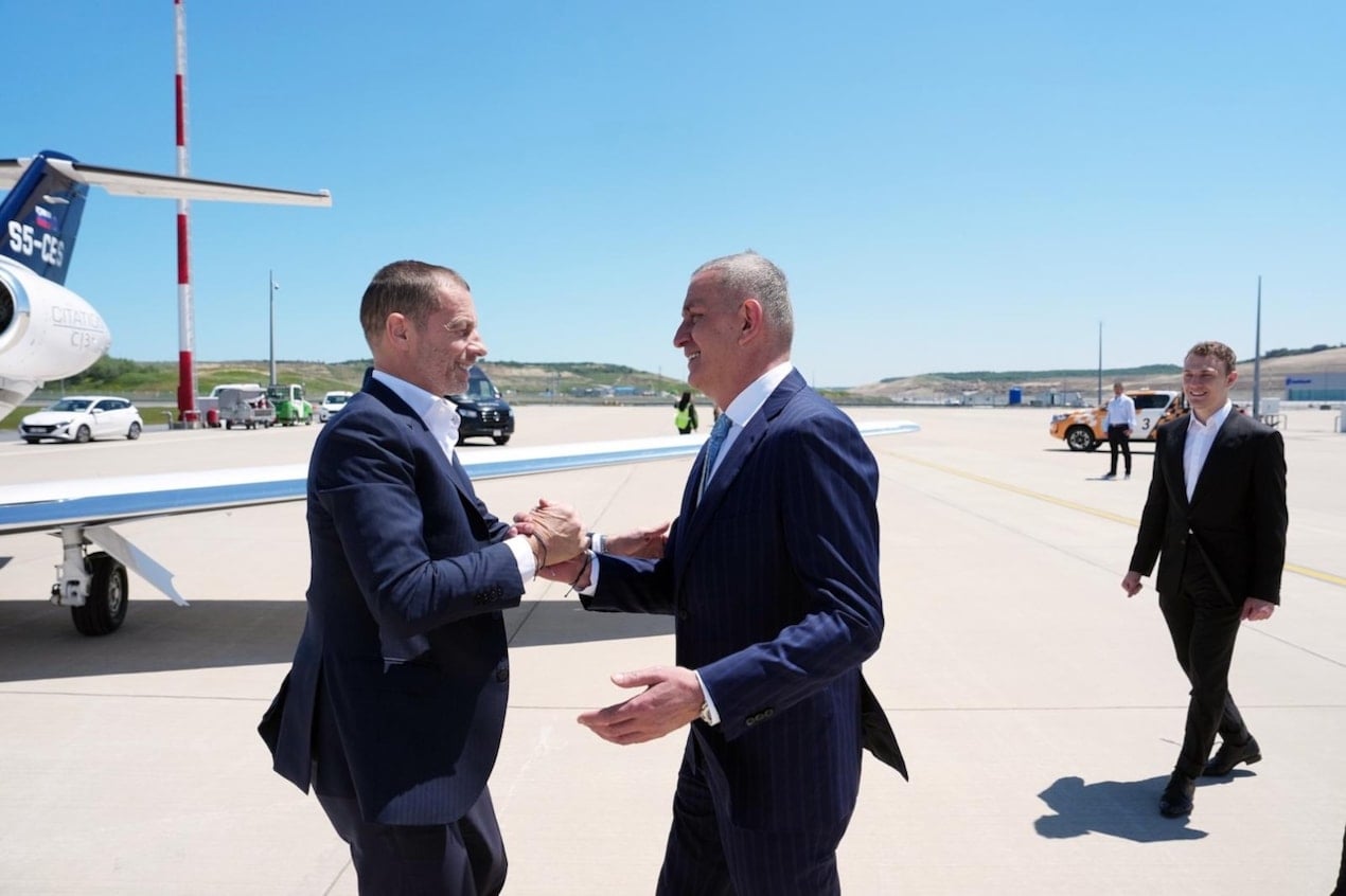 UEFA President Čeferin Arrives in Turkey for Europa League Final