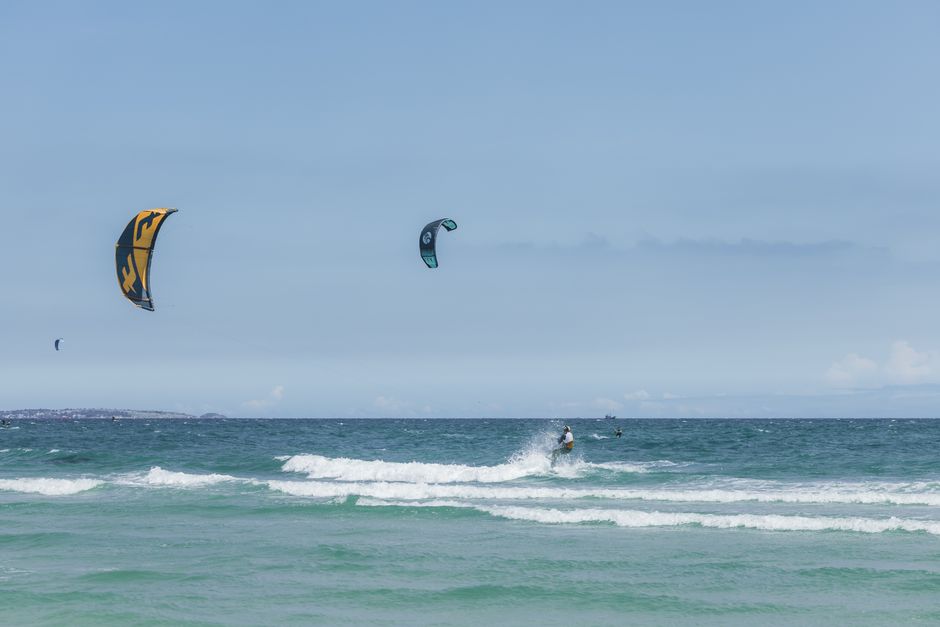 Sunny Beach Bulgaria wind surfing strong wind blue sea