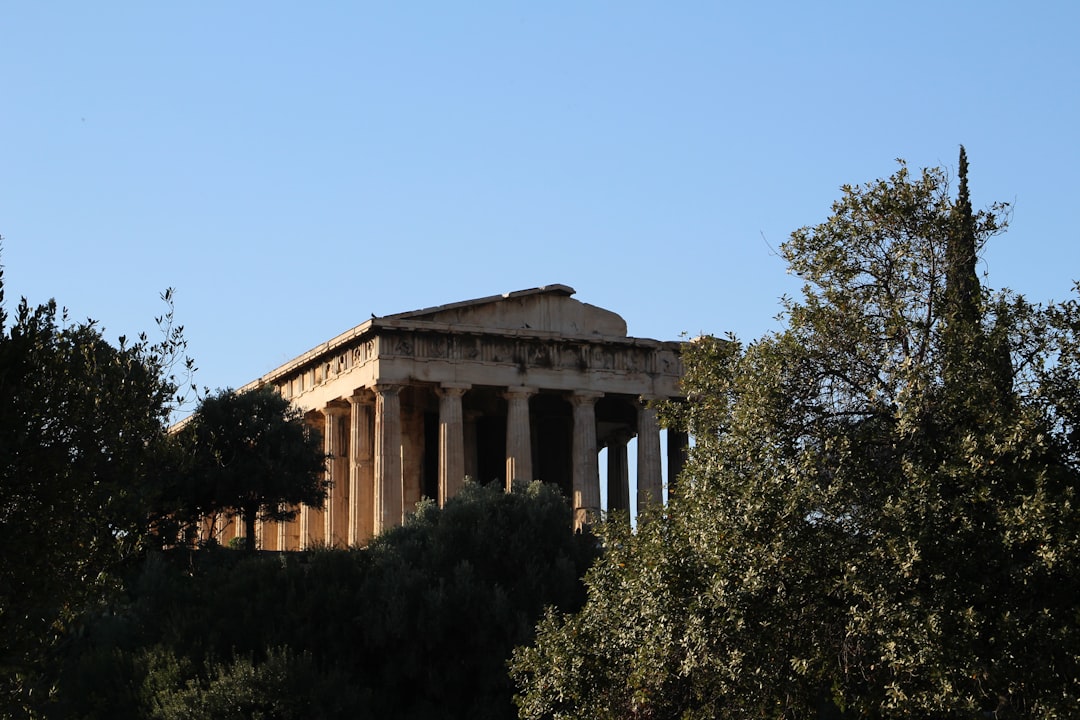 Temple of Hephaestus Thissio Athens afternoon sunlight