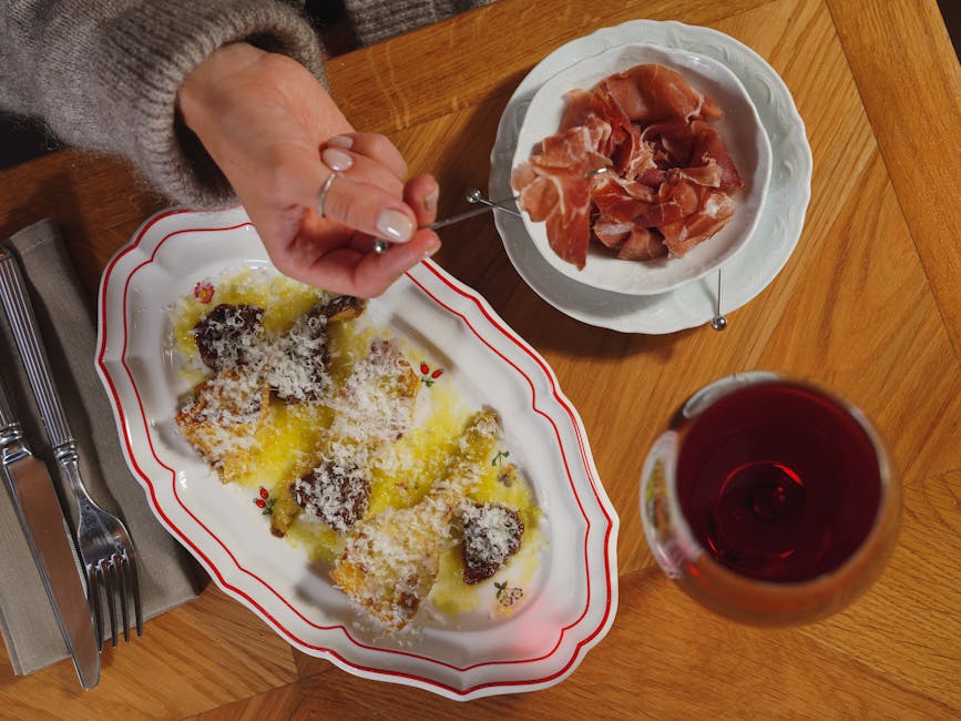 Istrian food platter prsut truffle malvazija wine