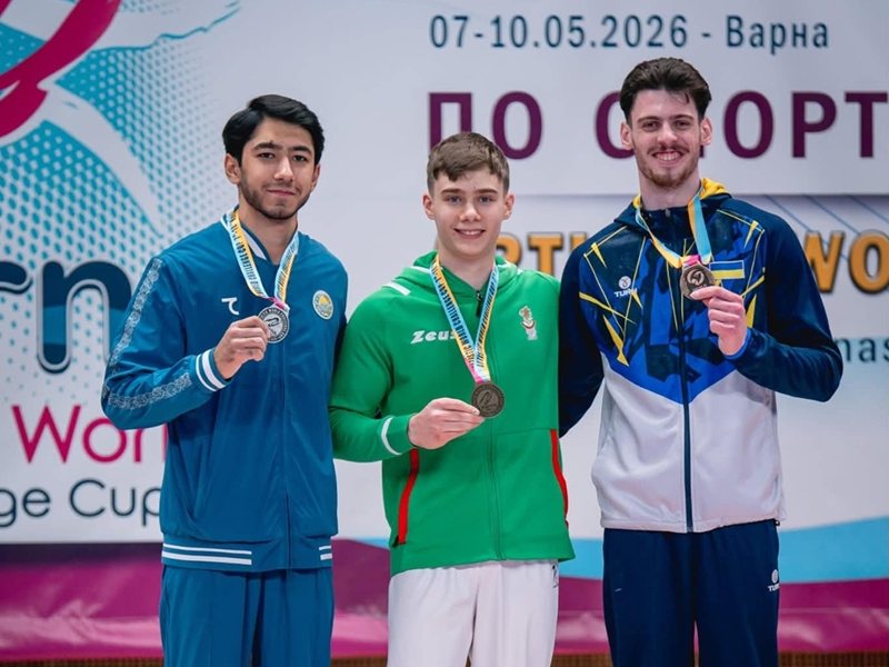 Bulgarian Gymnast David Ivanov Secures Gold at World Cup in Varna