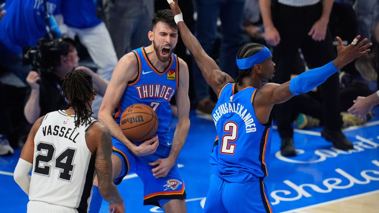 Thunder Even Series with 122-113 Win Over Spurs