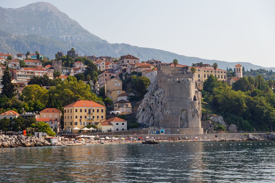 Herceg Novi Montenegro Fort Royal view bay mountains