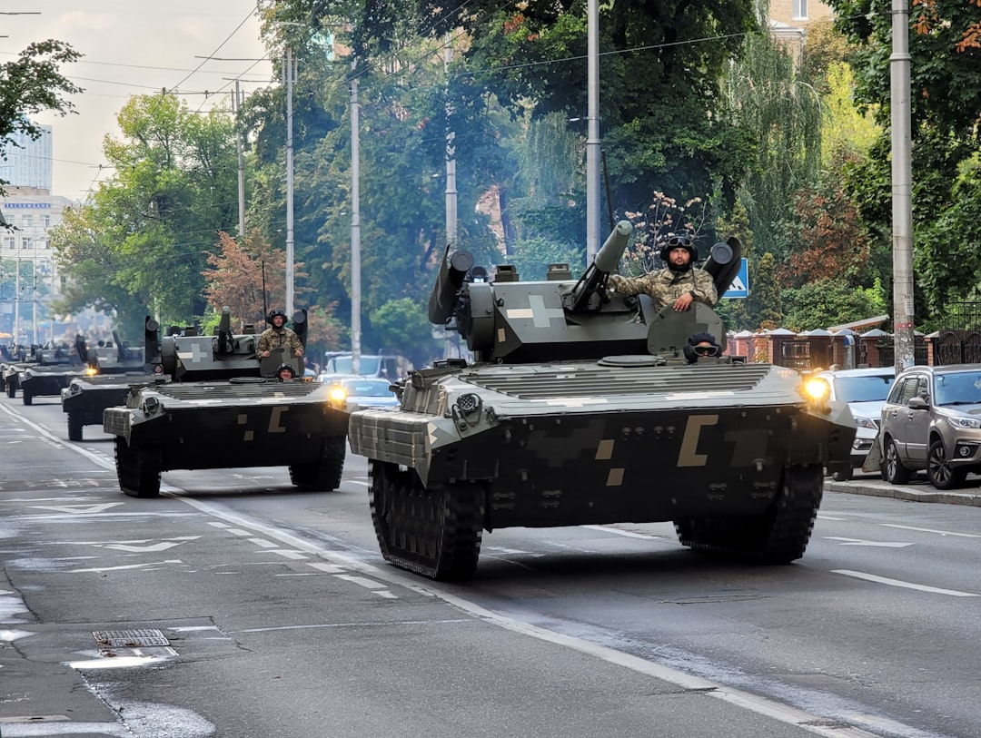 Balkan military parade modern armored vehicles