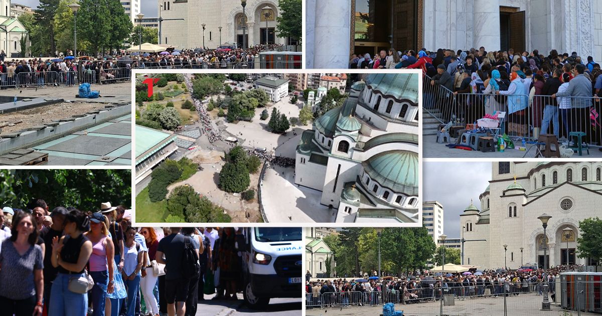 Unprecedented Crowds in Belgrade for the Virgin's Belt Departure