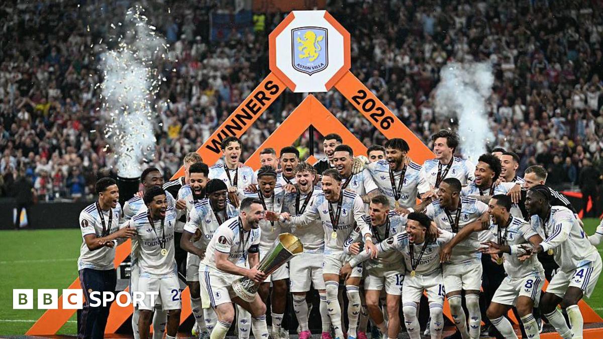 Villa Lift Europa League Trophy After Triumph Over Freiburg