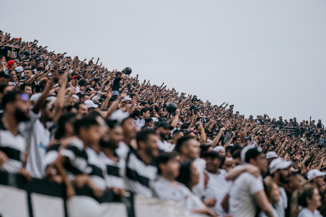 Serbian basketball fans cheering stadium