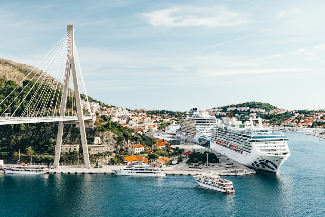 Dubrovnik Old Town harbor view daytime Croatia