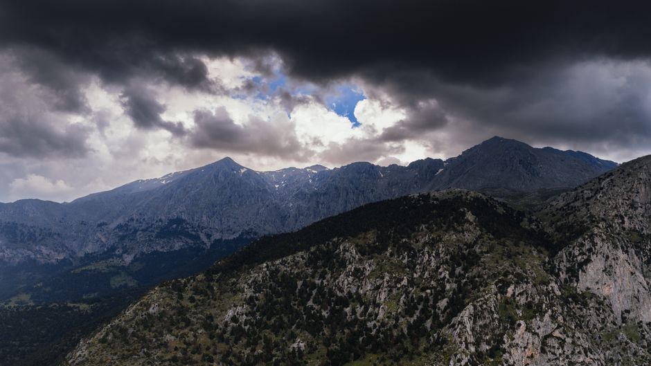 Lagaras Peak Zagori Greece summit view Pindus Mountains