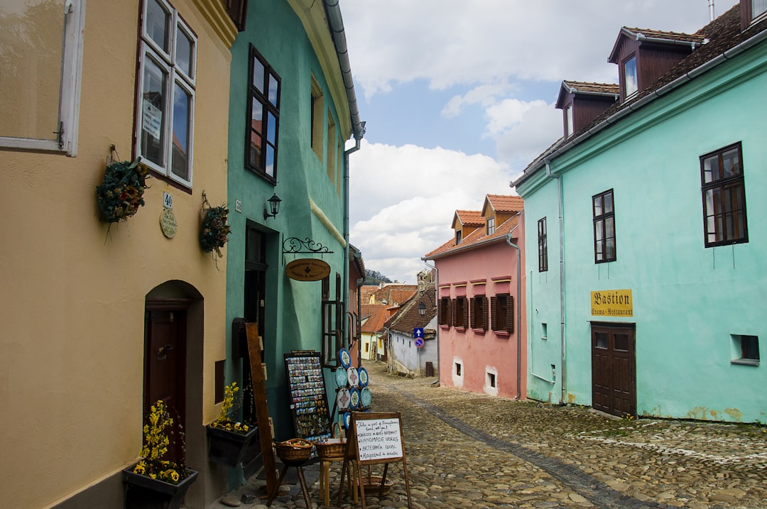 Sighișoara Citadel Romania medieval houses colorful streets