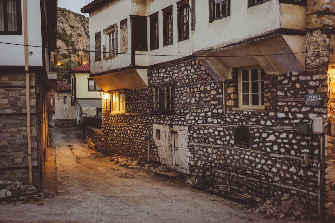 Ohrid Old Bazaar narrow streets wooden houses Ottoman architecture