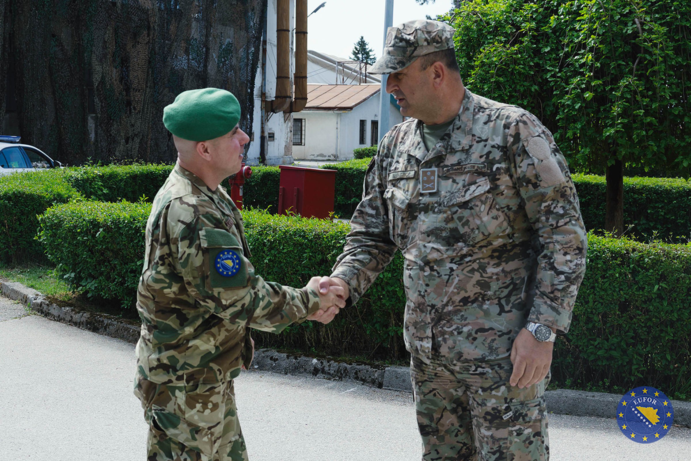 EUFOR Deputy Commander Meets with AF BiH Tactical Support Brigade in Rajlovac
