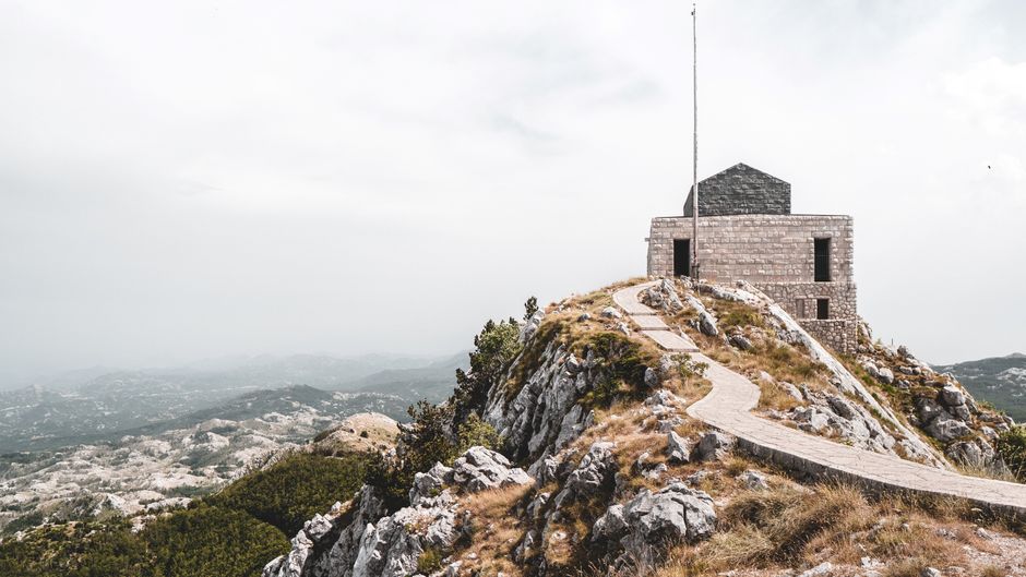 Lovcen National Park Montenegro mausoleum Njegos mountain summit bay view
