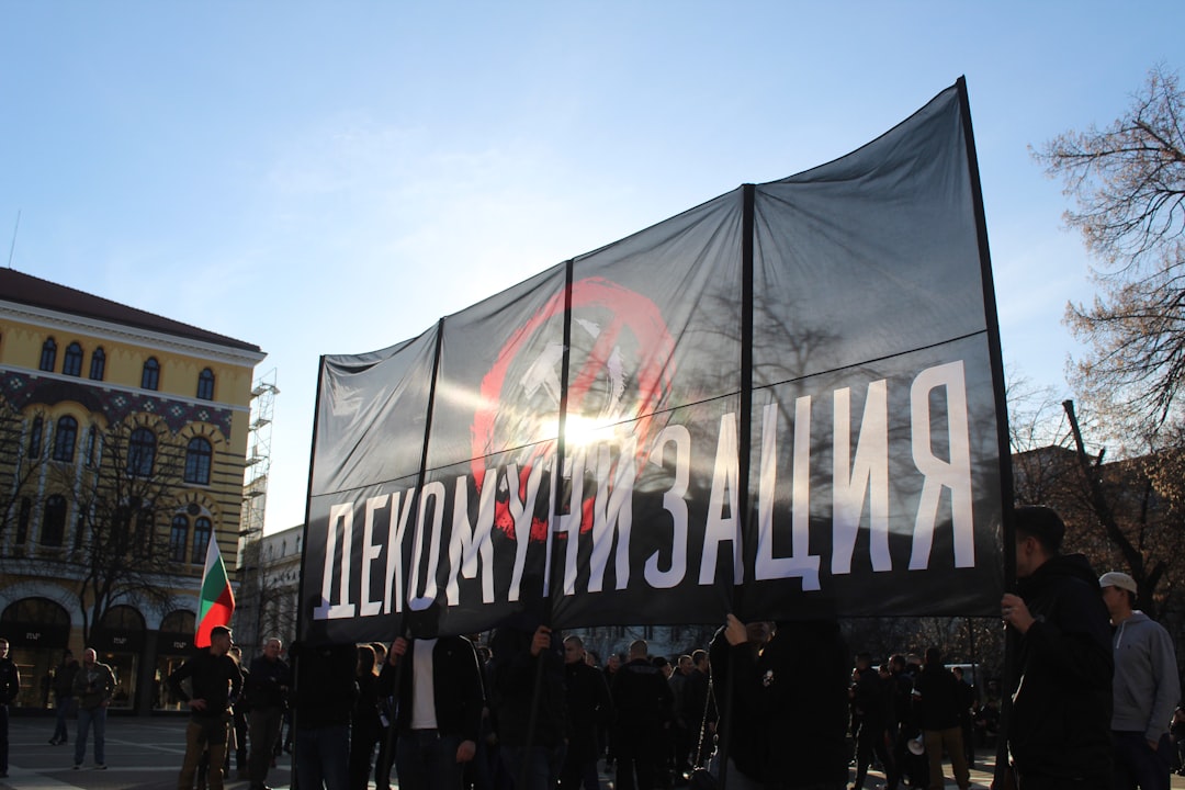 Bulgarian parliament building Sofia protest