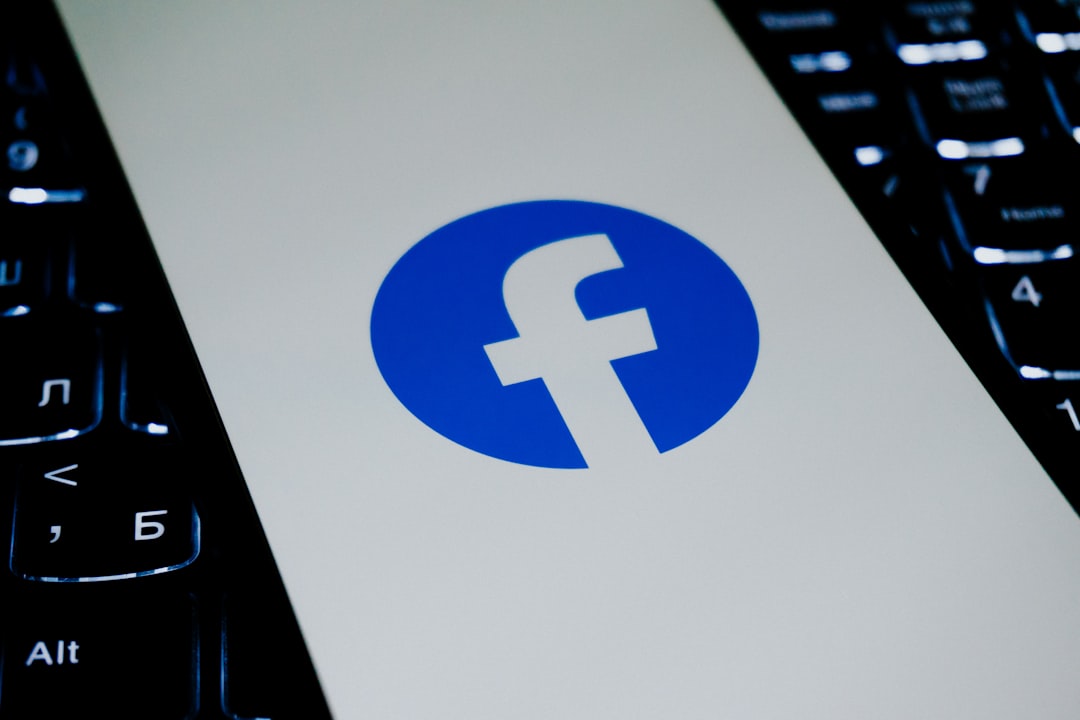 Facebook error screen on smartphone display