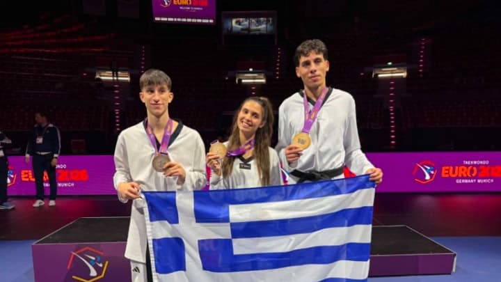 Greece Secures Three Bronze Medals at Taekwondo European Championships