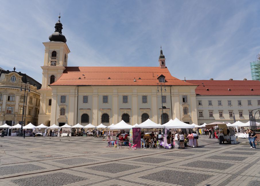 Osijek Croatia St Mark's Square baroque buildings