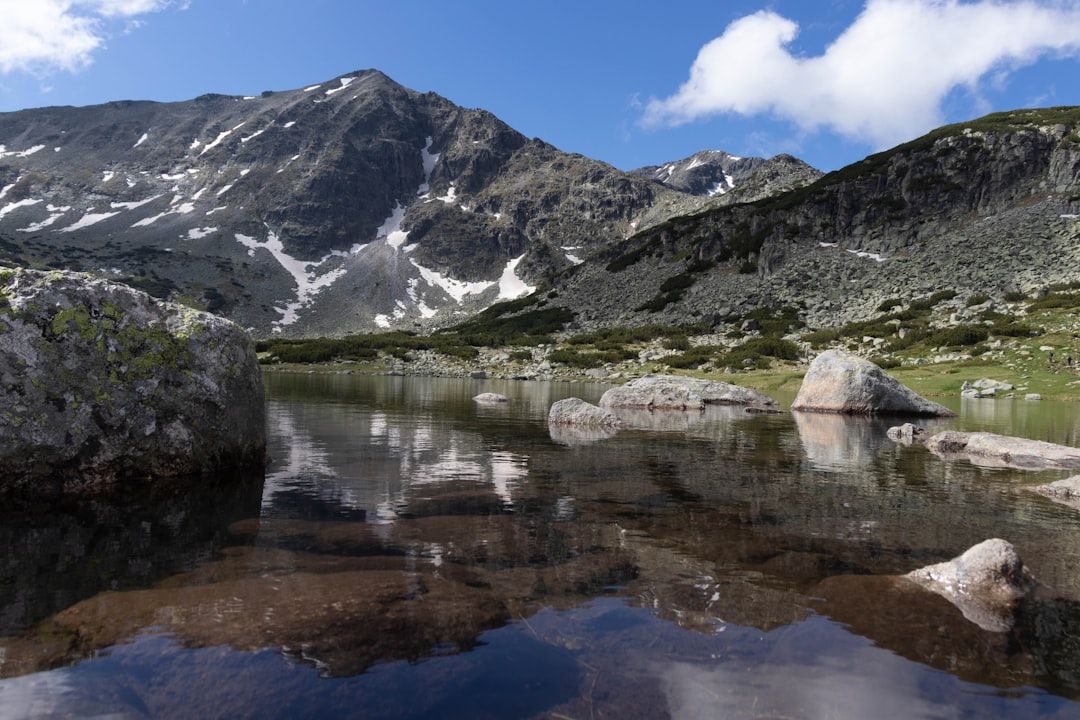 Seven Rila Lakes Bulgaria upper lake reflection alpine peaks