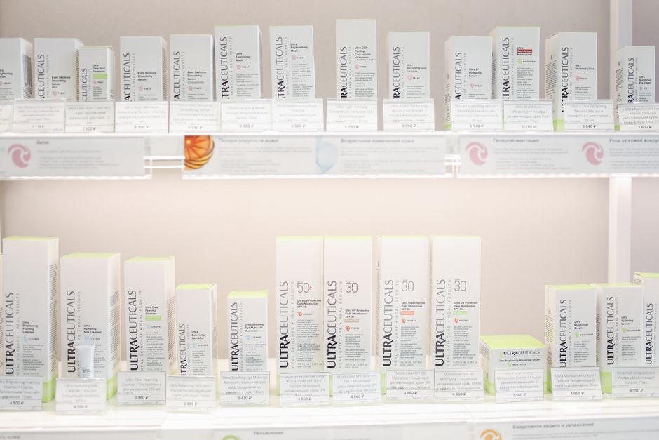 Kylie Cosmetics product line display shelf