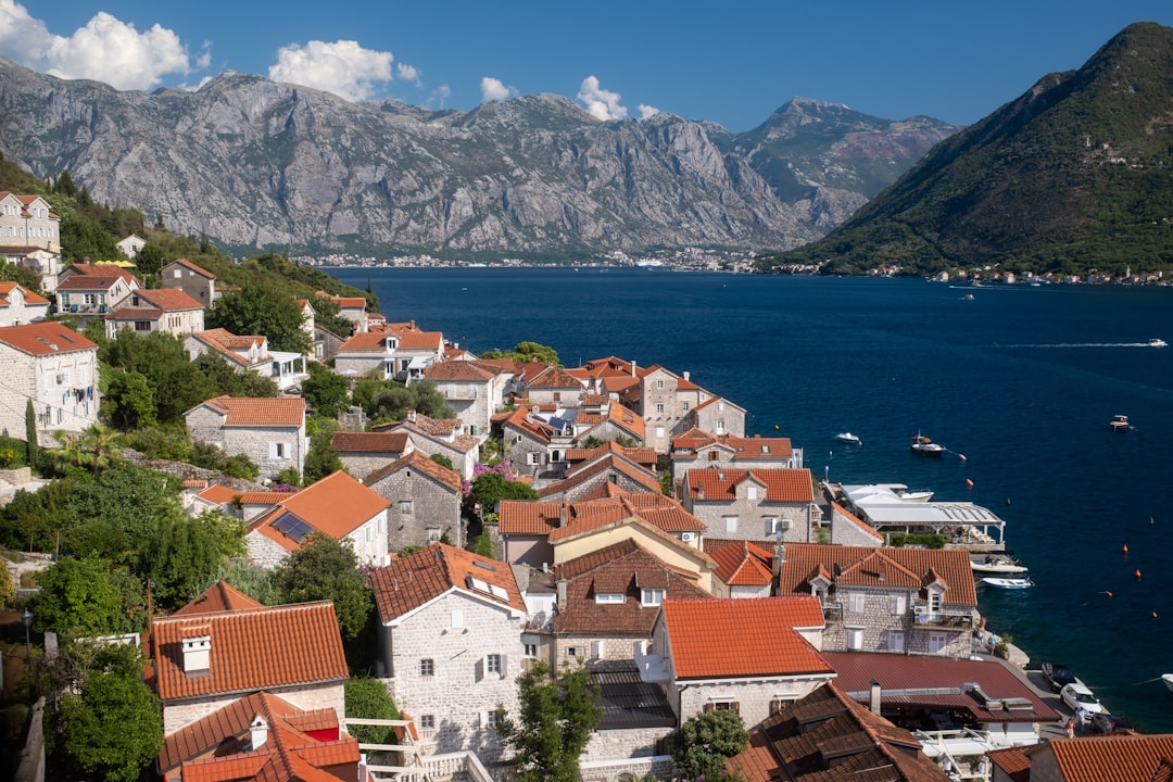 Perast Montenegro waterfront restaurant view bay