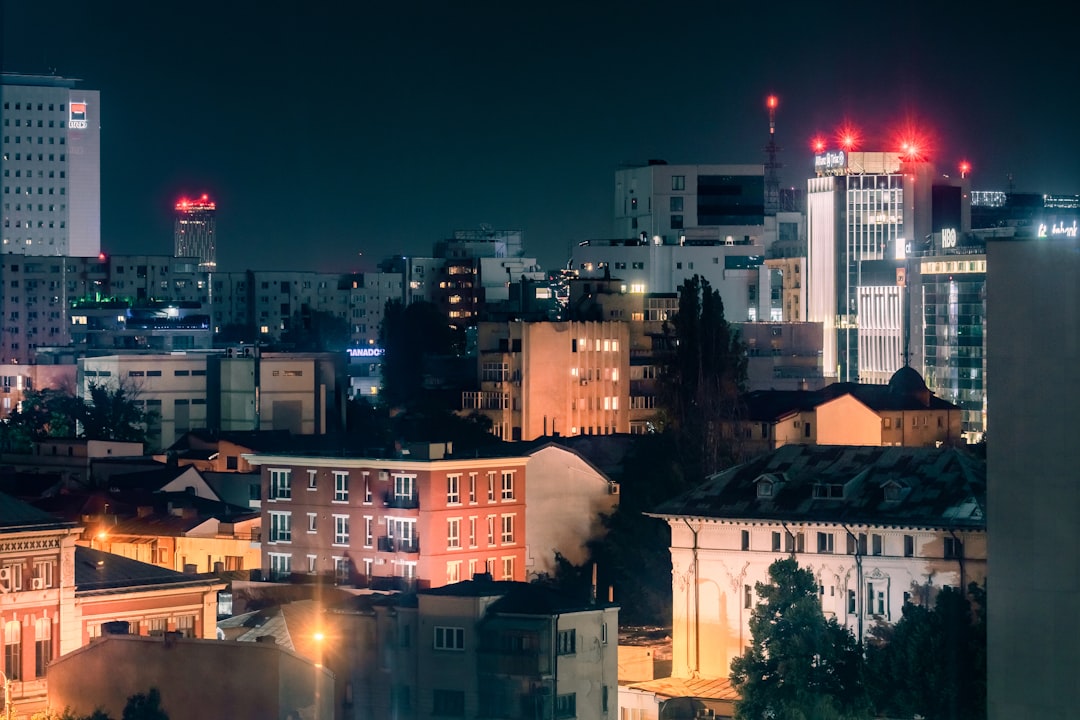 Bucharest Old Town nightlife bars evening