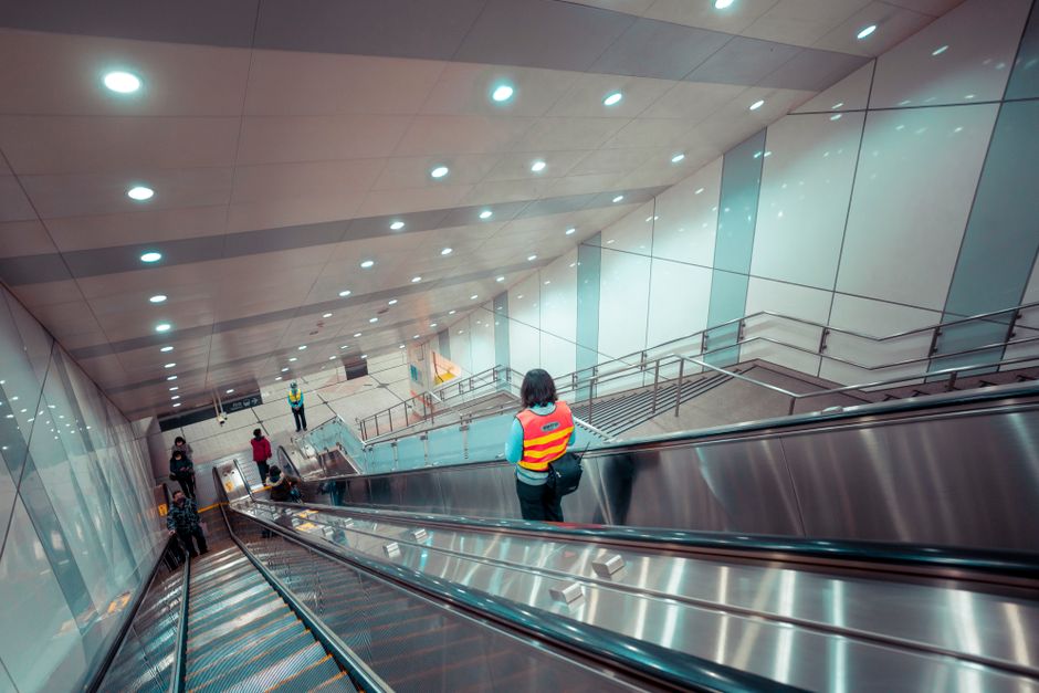 Sofia Metro station safety inspection crew