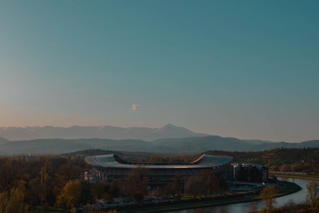 Holy Trinity Monastery Skopje viewpoint terrace sunset city view