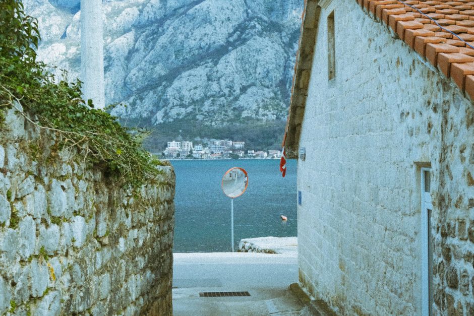 Savnik town Montenegro riverfront traditional houses