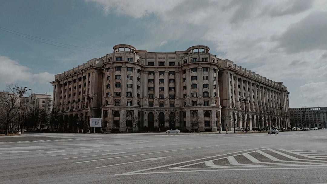 Bucharest Stock Exchange building exterior day