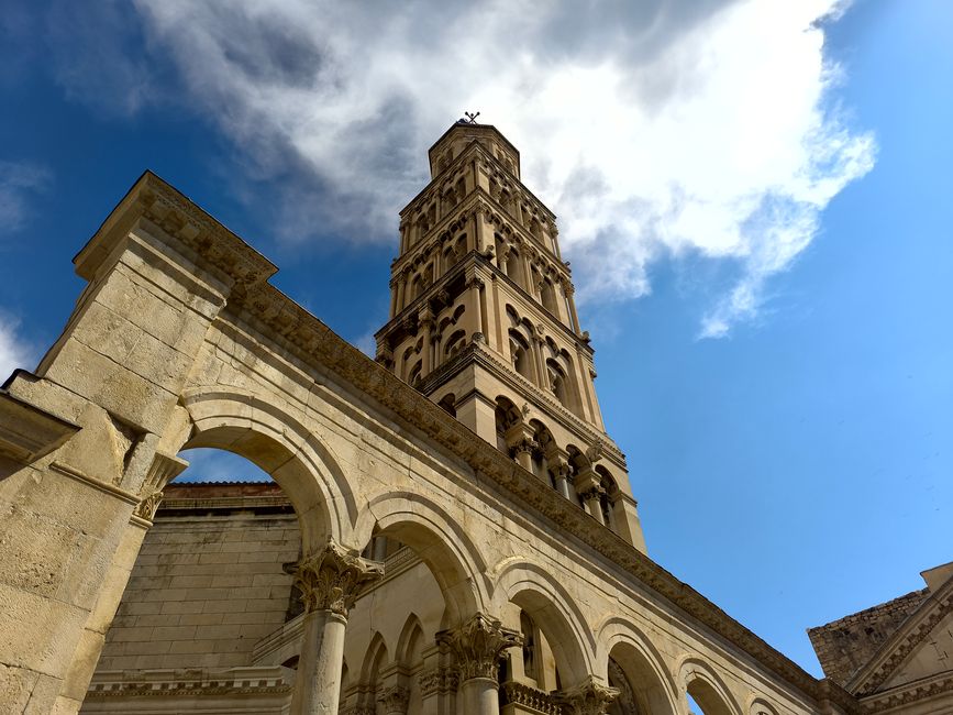 Golden Gate Split Croatia Roman arch entrance tourists