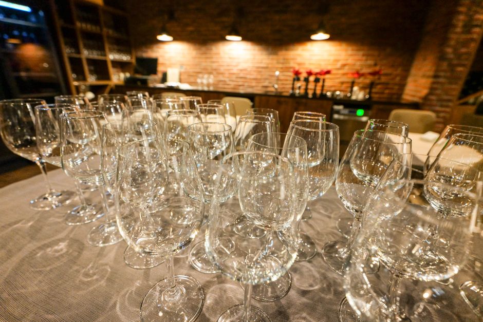 Ribčava Slovenia Truffle Bar interior wines