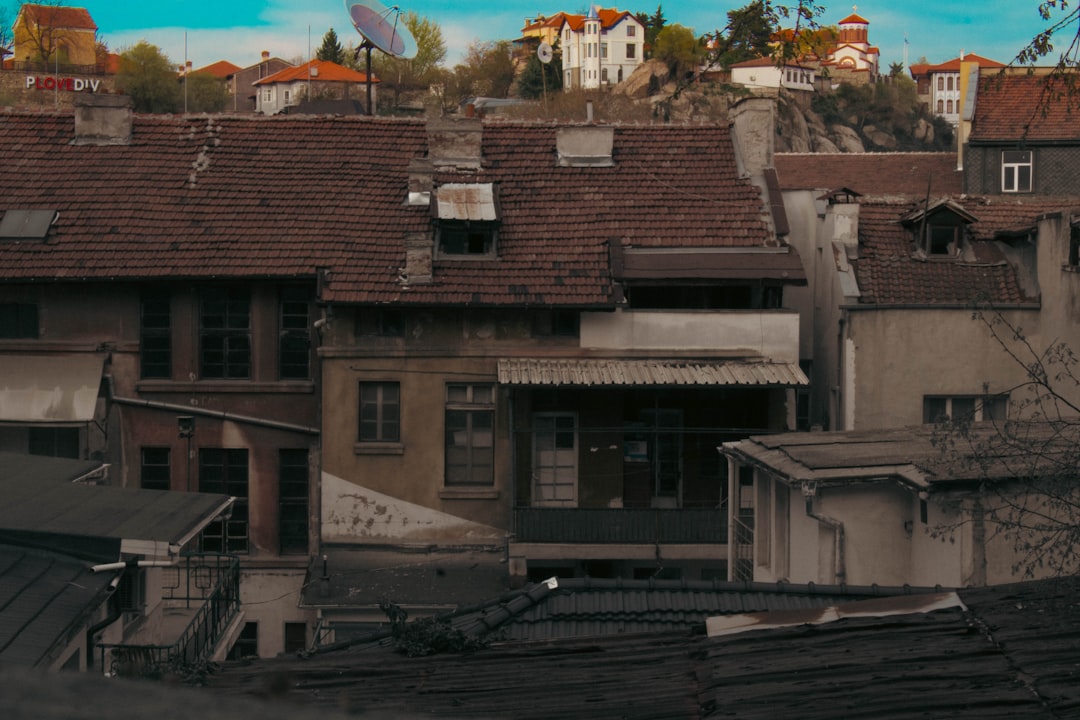 Plovdiv Old Town Bulgaria nightlife street scene bars outdoor seating evening