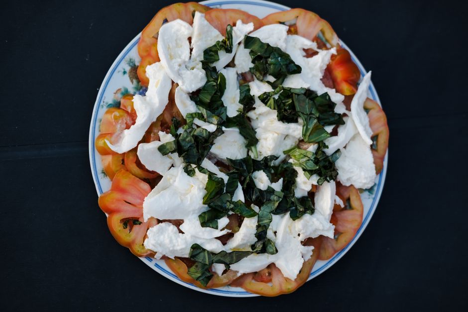 Shopska Salata traditional Bulgarian salad tomatoes cheese