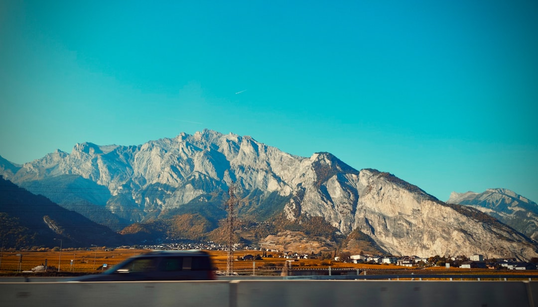 Serbian highway car rental road trip mountains countryside