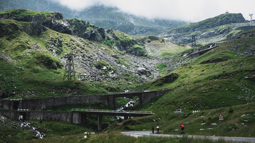 Transfăgărășan highway winter snow tunnels Romania