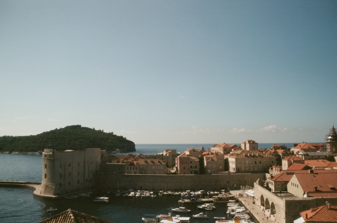Dubrovnik City Market fresh seafood vegetables morning