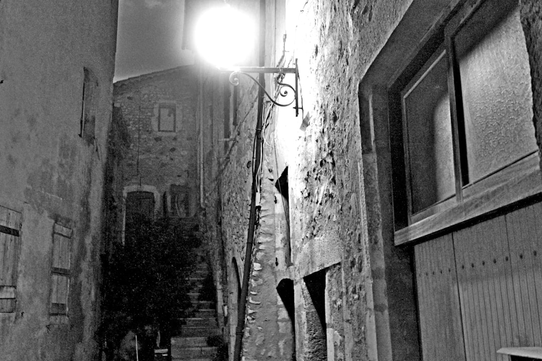 St. Demetrius Ohrid Old Town wooden church narrow street candlelight interior