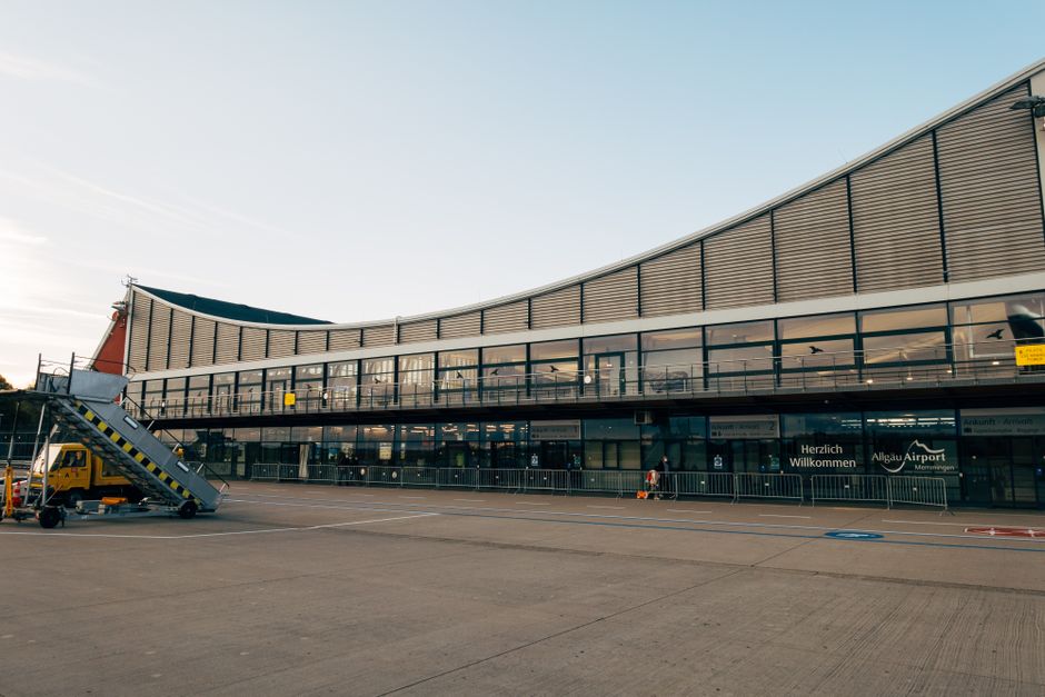 Pristina Airport Kosovo exterior facade arrival hall
