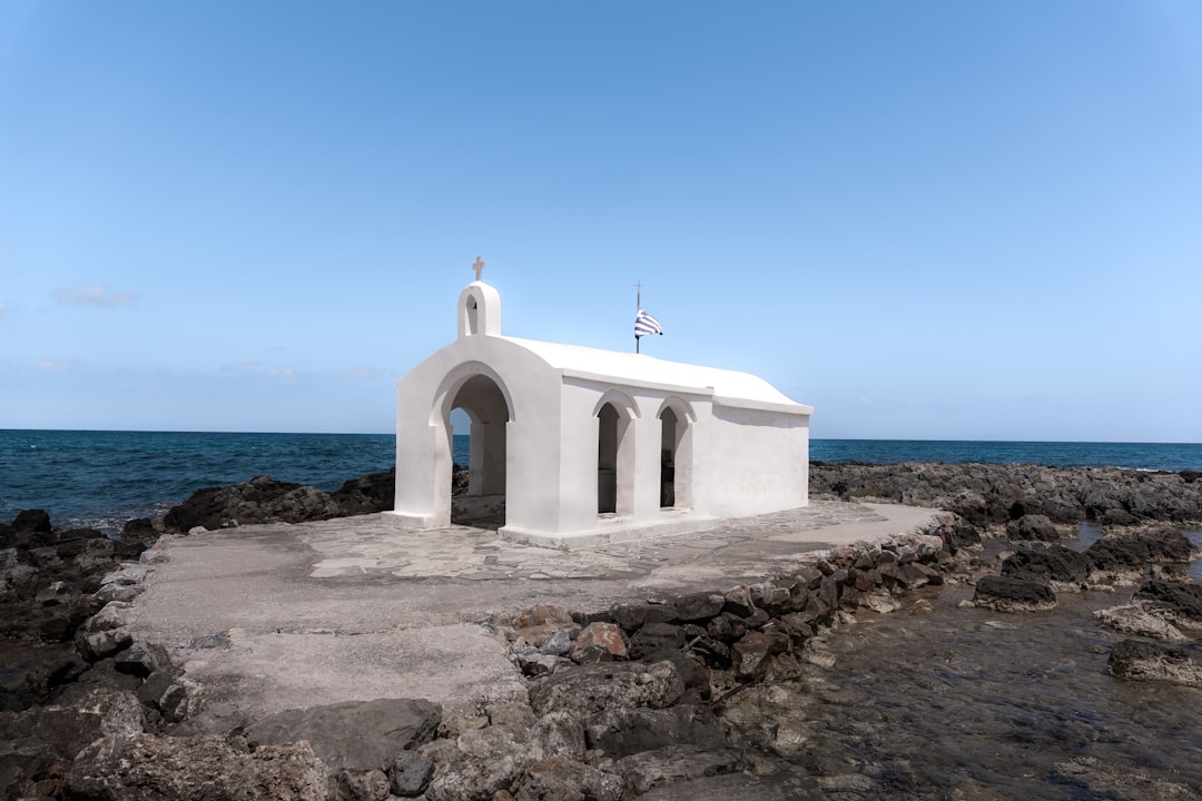 Agios Nikolaos church Lahana Crete whitewashed exterior frescoes