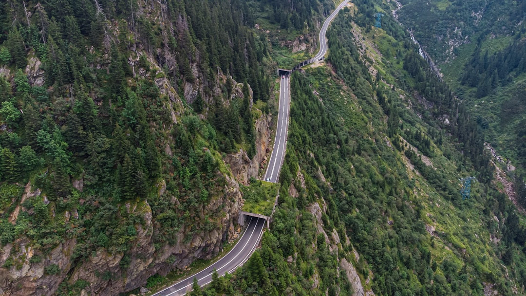 Transfagaras autostrada tunnel construction Carpathian mountains