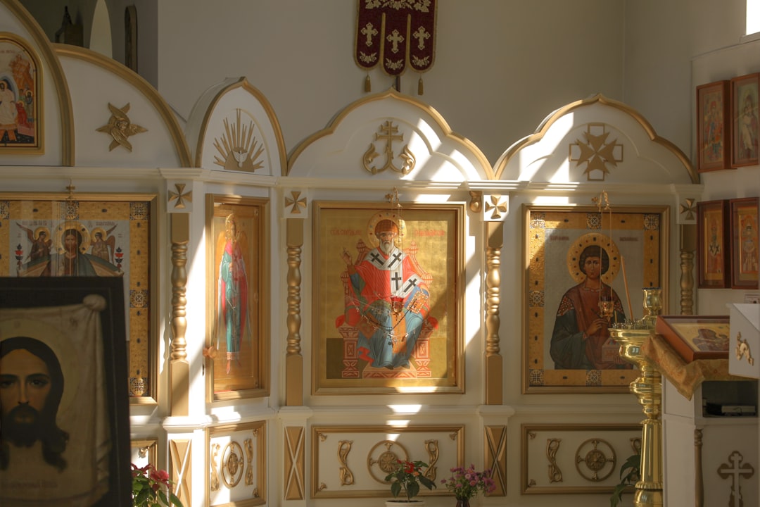 Studenica Monastery Museum interior icons manuscripts display