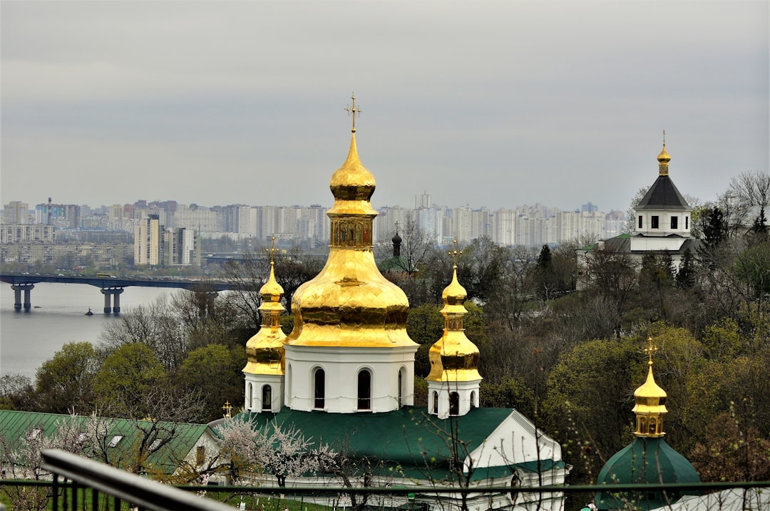 St Nicholas Church Sutomore golden domes hilltop view