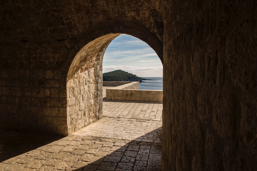Stradun Dubrovnik morning empty limestone pavement