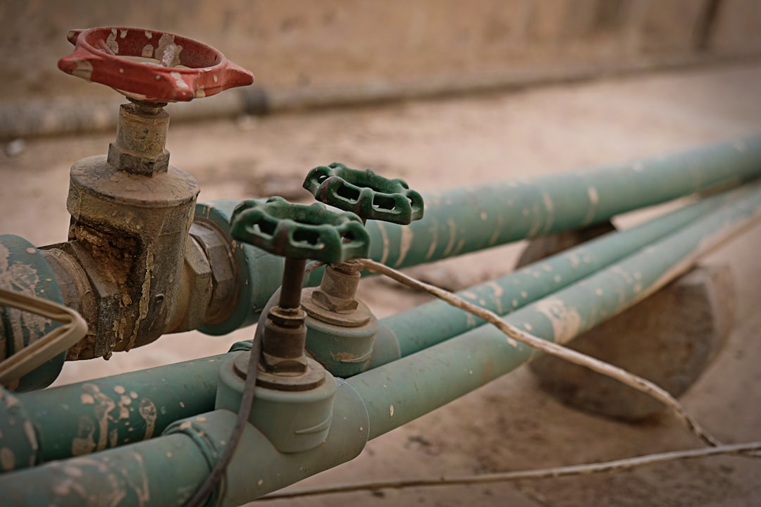 Water pipes repair construction workers gloves
