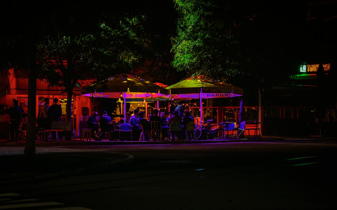 Prizren nightlife bar scene outdoor seating evening