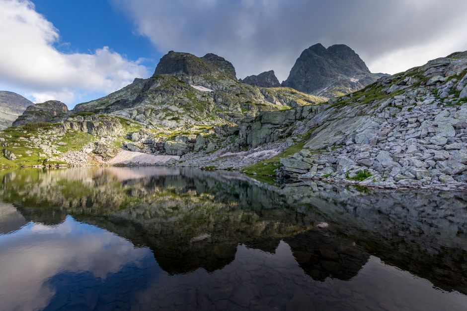 Seven Rila Lakes Bulgaria upper lake glacial water alpine mountains